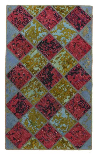 Vintage - Patchwork Περσικό Χαλί 225x125