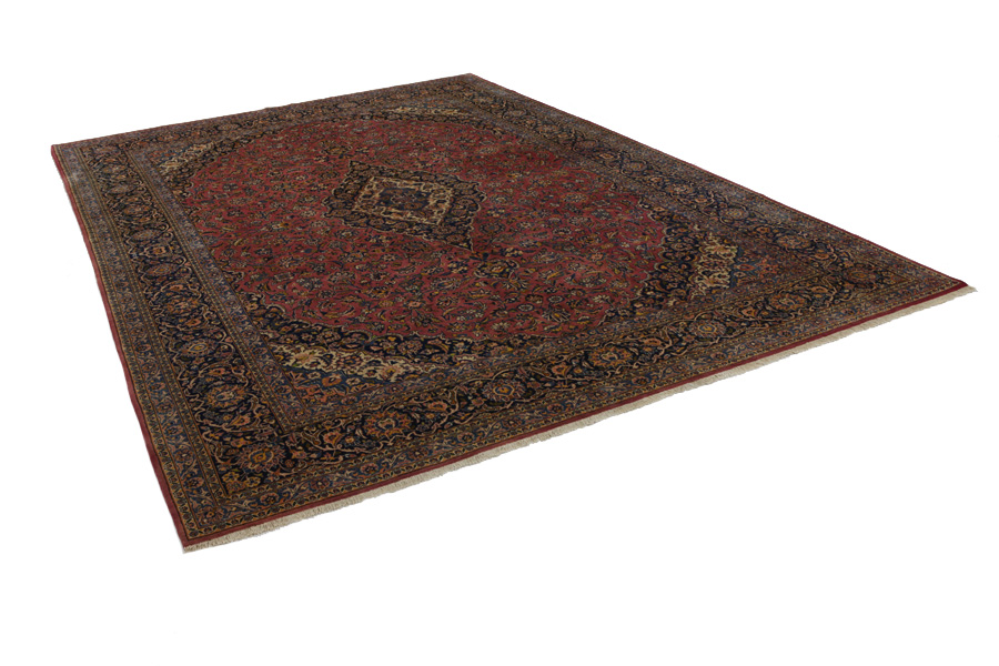 Kashan Περσικό Χαλί 382x278 - Εικόνα 1