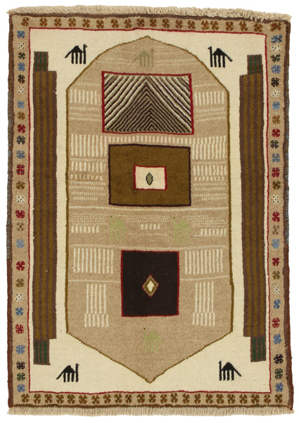 Gabbeh - Qashqai Περσικό Χαλί 132x96