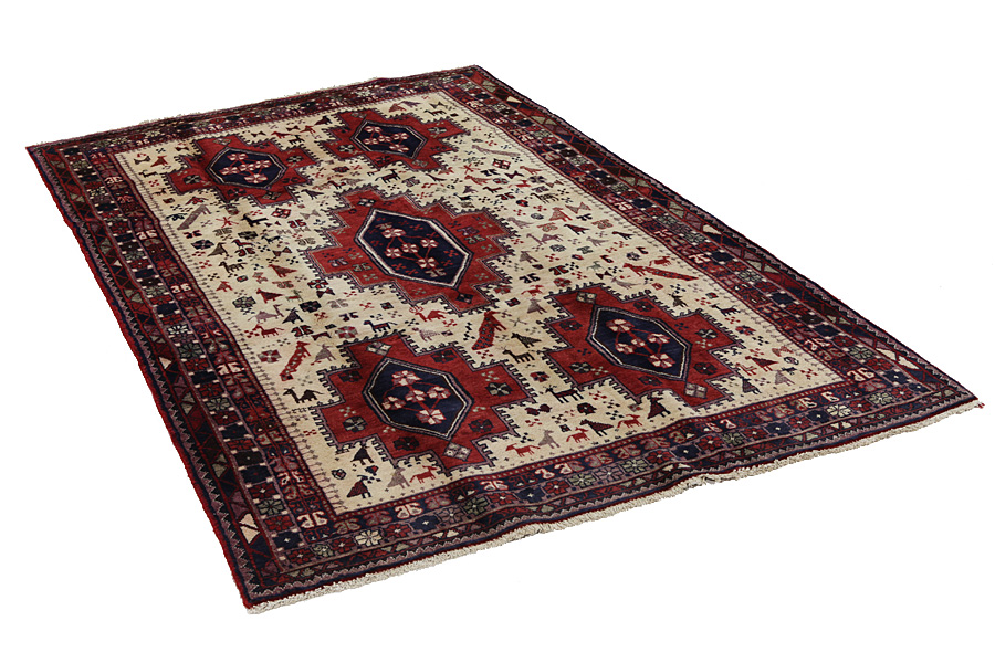 Afshar - Sirjan Περσικό Χαλί 247x148 - Εικόνα 1