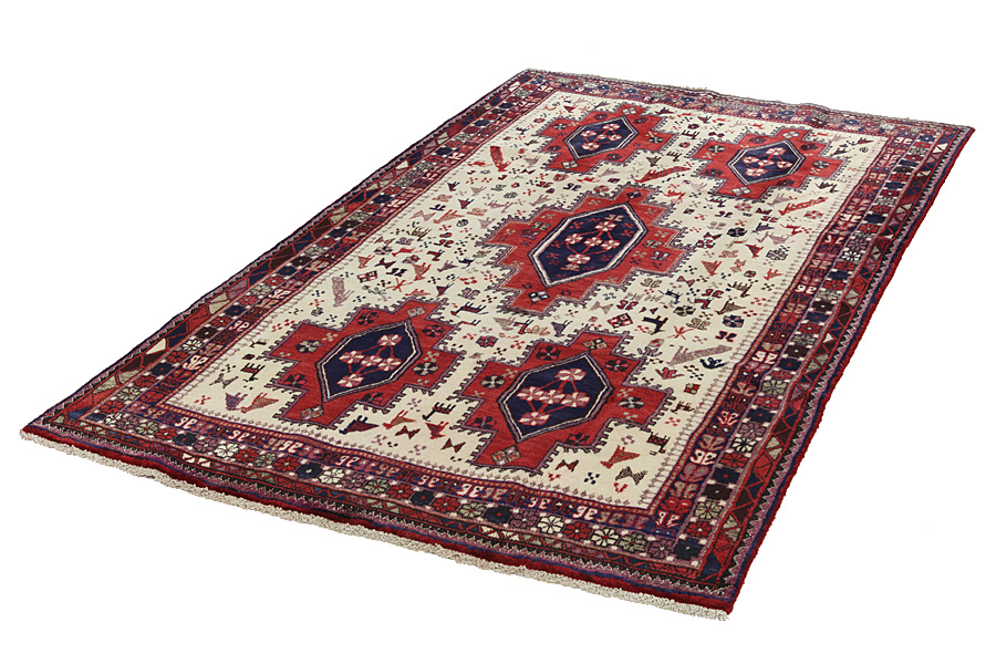 Afshar - Sirjan Περσικό Χαλί 247x148 - Εικόνα 2