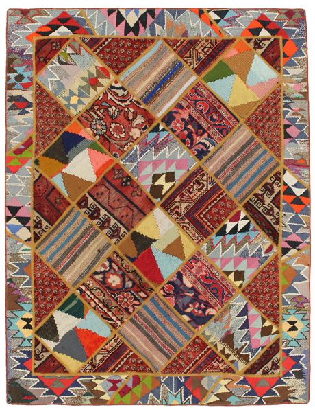 Patchwork Περσικό Χαλί 205x157