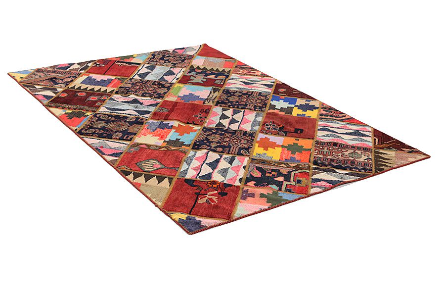 Patchwork Περσικό Χαλί 216x148 - Εικόνα 1