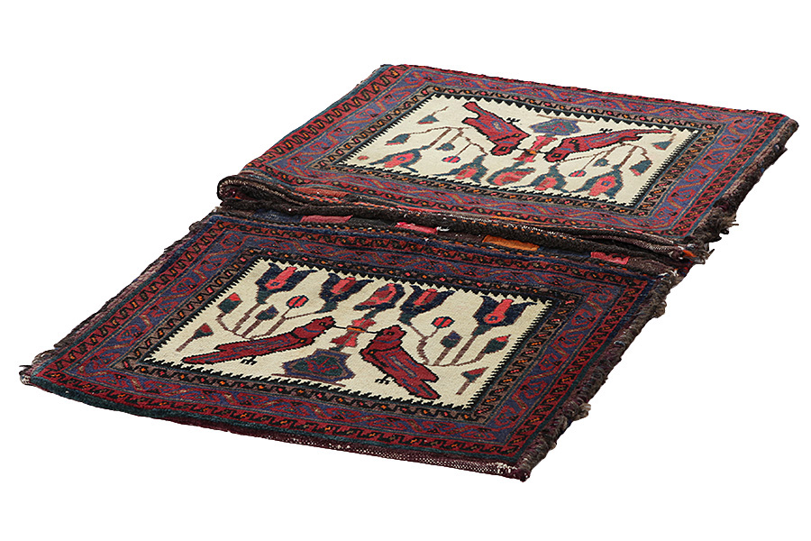 Afshar - Saddle Bag Περσικό Χαλί 113x66 - Εικόνα 2