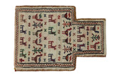 Qashqai - Saddle Bag Περσικό Χαλί 51x37 - Εικόνα 1